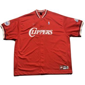 Men's Team Nike Rewind 1983 NBA Los Angeles Clippers Warm Up Shooting Jacket 3XL